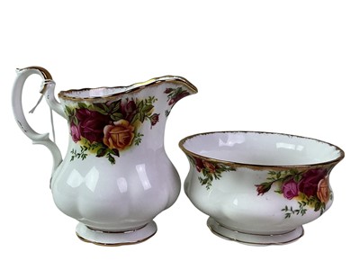 Lot 395 - ROYAL ALBERT 'OLD COUNTRY ROSES' PATTERN PART TEA SERVICE