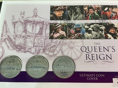 Lot 415 - FOUR COMMEMORATIVE SILVER COIN COVERS