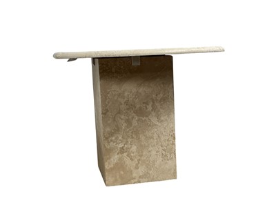 Lot 301 - COMPOSITE STONE SIDE TABLE