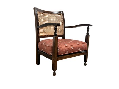 Lot 311 - CHILD'S MAHOGANY BERGERE CHAIR