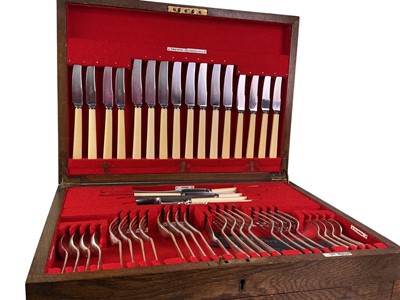 Lot 442 - SUITE OF SILVER PLATED FLATWARE