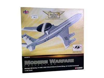 Lot 448 - GROUP OF CORGI MODEL MILITARY AIRCRAFT MODELS