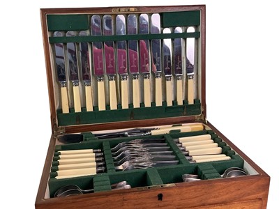 Lot 526 - SUITE OF SILVER PLATED FLATWARE