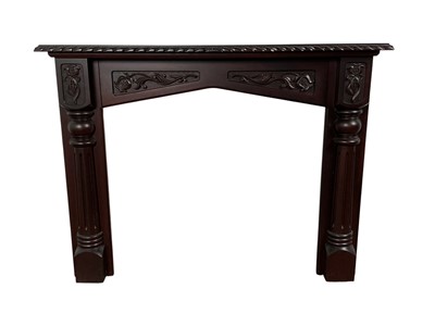 Lot 546 - TEAK FIRE SURROUND