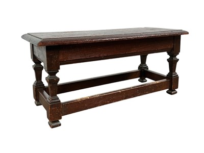 Lot 476 - GEORGE V OAK STOOL