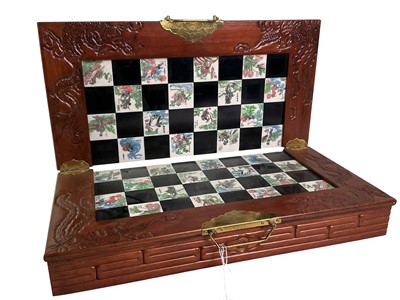 Lot 289 - REPRODUCTION CHINESE CHESS SET