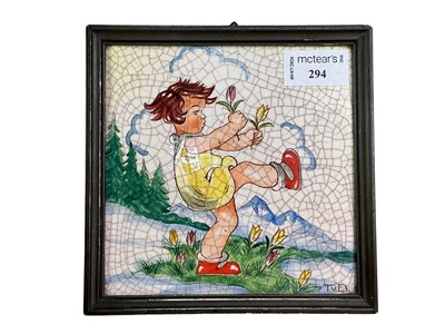 Lot 294 - ROSENTHAL DECORATIVE CERAMIC TILE