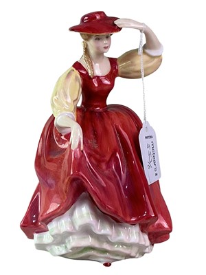 Lot 553 - ROYAL DOULTON BIDDY PENNYFARTHING FIGURE