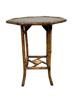Lot 255 - LATE VICTORIAN BAMBOO OCCASIONAL TABLE