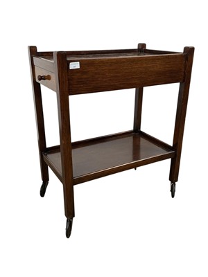 Lot 257 - OAK TEA TROLLEY
