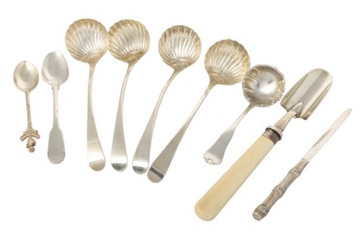 Lot 173 - SET OF FOUR VICTORIA SILVER SAUCE LADLES