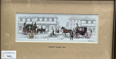 Lot 568 - REPRODUCTION VICTORIAN STYLE NEEDLEWORK PANEL