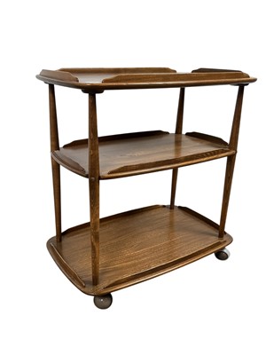 Lot 578 - ERCOL ELM TEA TROLLEY