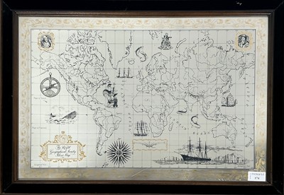 Lot 174 - THE ROYAL GEOGRAPHICAL SOCIETY SILVER MAP