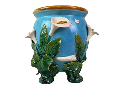 Lot 473 - CONTINENTAL MAJOLICA PLANTER