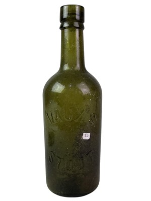 Lot 497 - LARGE COLLECTION OF GLASS AND STONEWARE BOTTLES AND JARS