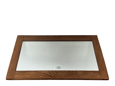 Lot 512 - OAK FRAMED WALL MIRROR