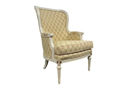 Lot 514 - FRENCH DESIGN DRAWING ROOM ARMCHAIR