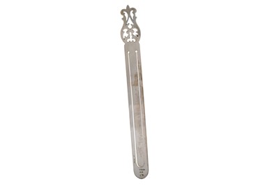 Lot 184 - STERLING SILVER BOOKMARK
