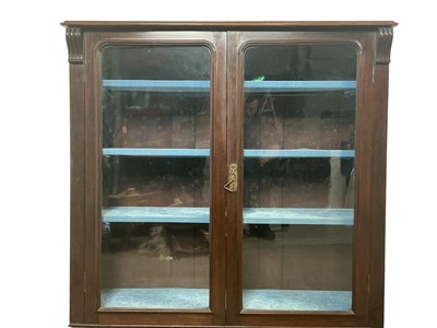 Lot 582 - VICTORIAN MAHOGANY BOOKCASE