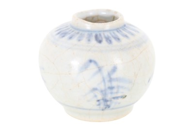 Lot 874 - CHINESE HOI AN HOARD BLUE AND WHITE JARLET