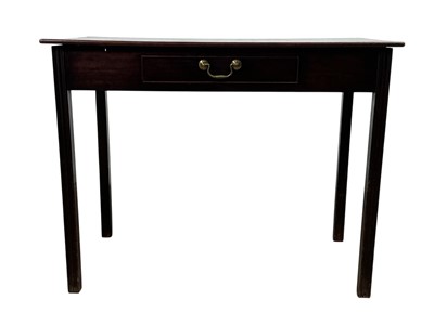 Lot 594 - GEORGE III MAHOGANY SIDE TABLE