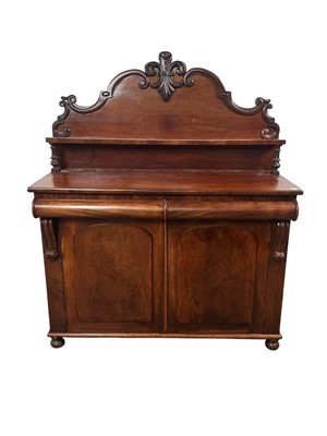 Lot 595 - VICTORIAN MAHOGANY CHIFFONIER