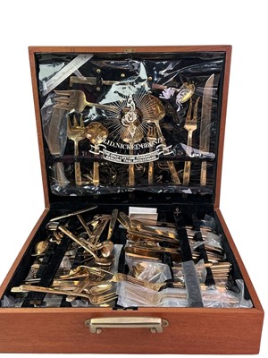 Lot 626 - SUITE OF NICKEL-BRONZE FLATWARE