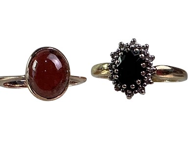 Lot 617 - TWO GOLD DRESS RINGS