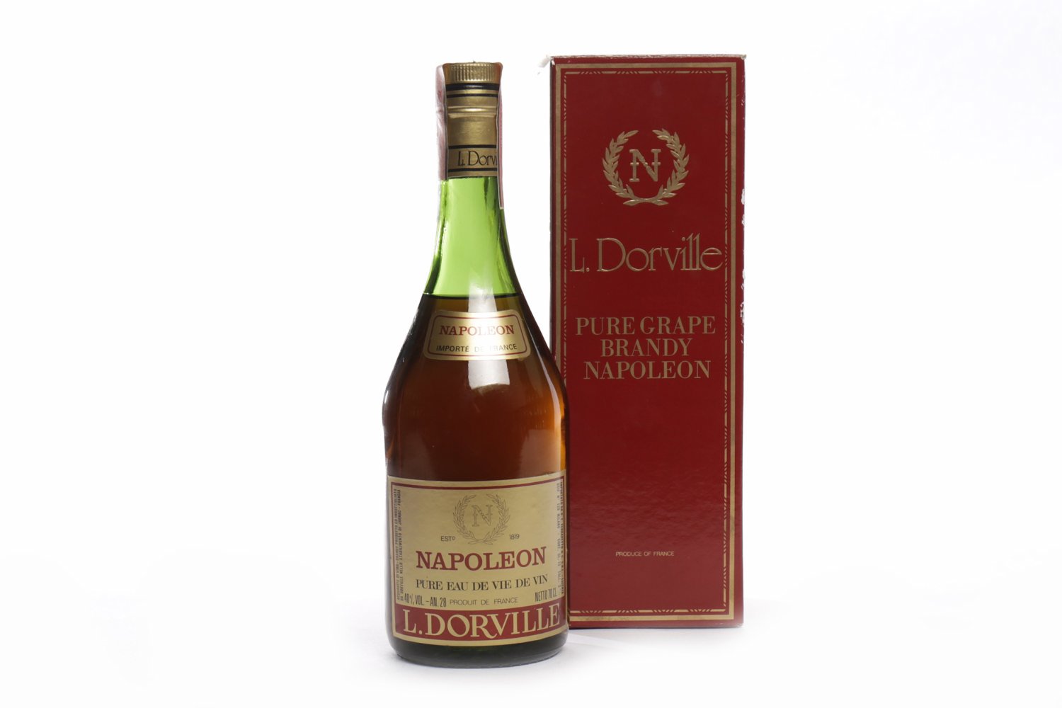 Lot 844 - L. DORVILLE NAPOLEON PURE EAU DE VIE DE VIN
